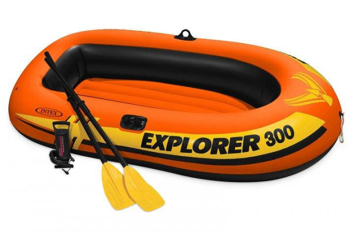 Трехместная надувная лодка Intex Explorer 300 211х117х41см с веслами и ручным насосом 58332
Трехместная надувная лодка Intex Explorer 300 211х117х41см с веслами и ручным насосом 58332