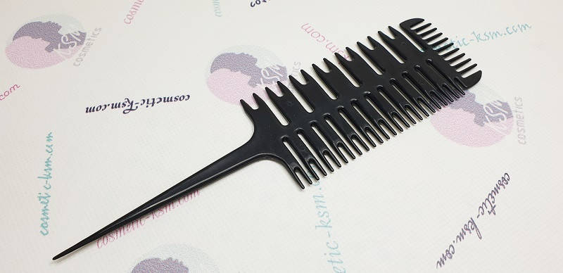 Расческа-планка для мелирования, Черный 
Расческа-планка для мелирования, Черный