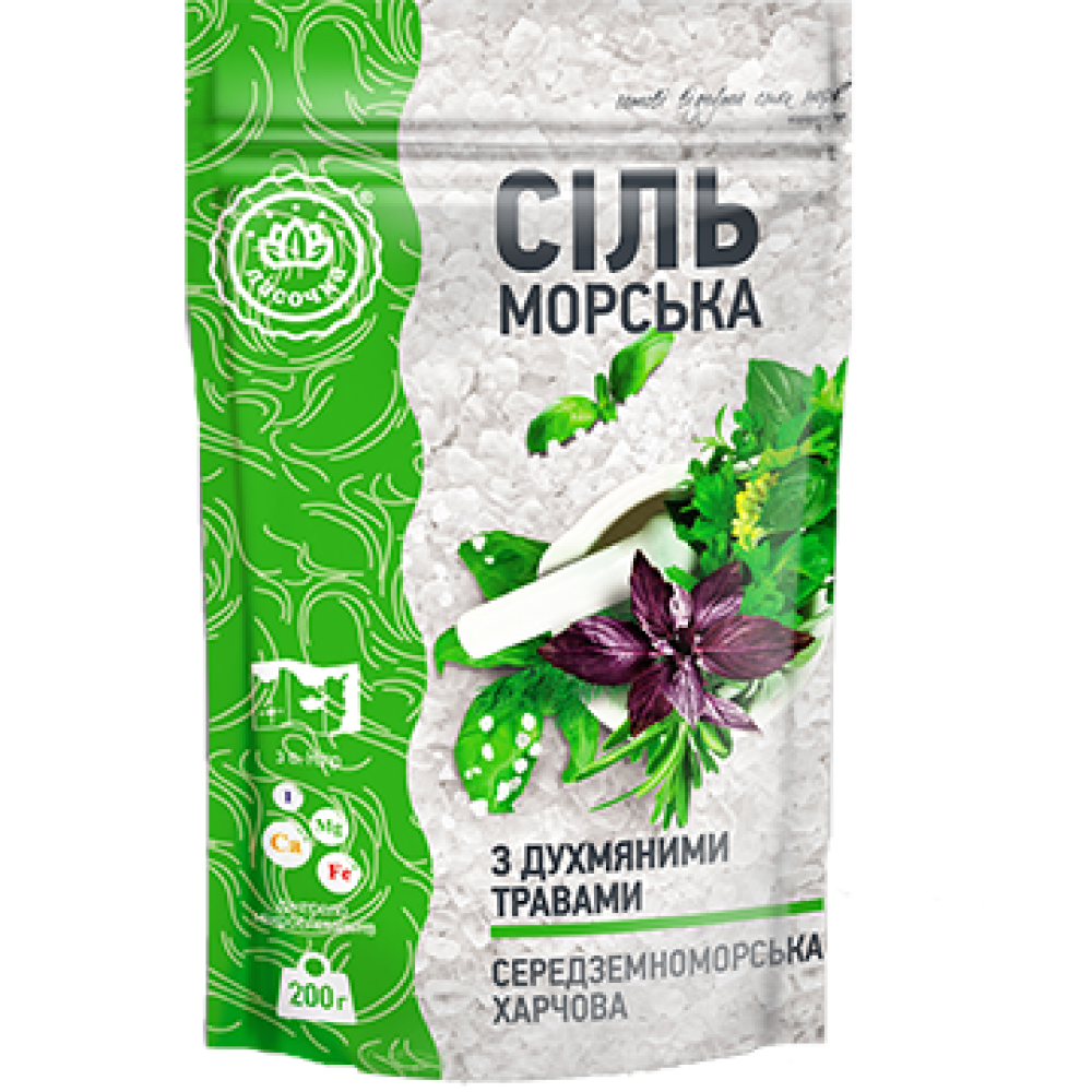 Соль морская ароматная "Ласочка" С душистыми травами 200 г
Соль морская ароматная "Ласочка" С душистыми травами 200 г