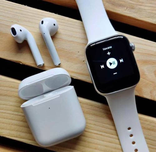 Беспроводные наушники Apple AirPods 2 + Apple watch 6/44mm Стильные Умные Смарт часы Т500+, Белый
Беспроводные наушники Apple AirPods 2 + Apple watch 6/44mm Стильные Умные Смарт часы Т500+, Белый