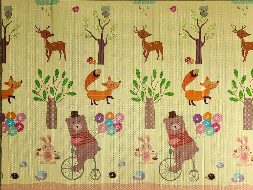 Детский коврик Мишка на велосипеде - Ростомер 2000х1800х10 двухсторонний термо складной
Детский коврик Мишка на велосипеде - Ростомер 2000х1800х10 двухсторонний термо складной