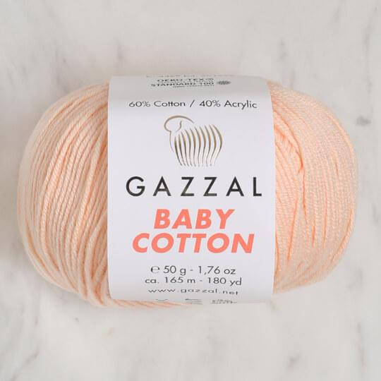 Пряжа Gazzal BabyCotton 3469, Персиковый 
Пряжа Gazzal BabyCotton 3469, Персиковый