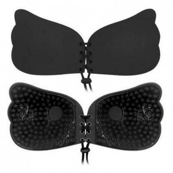 Невидимый силиконовый бюстгальтер для декольте Fly Bra Black без бретель на шнуровке Черный р.D
Невидимый силиконовый бюстгальтер для декольте Fly Bra Black без бретель на шнуровке Черный р.D