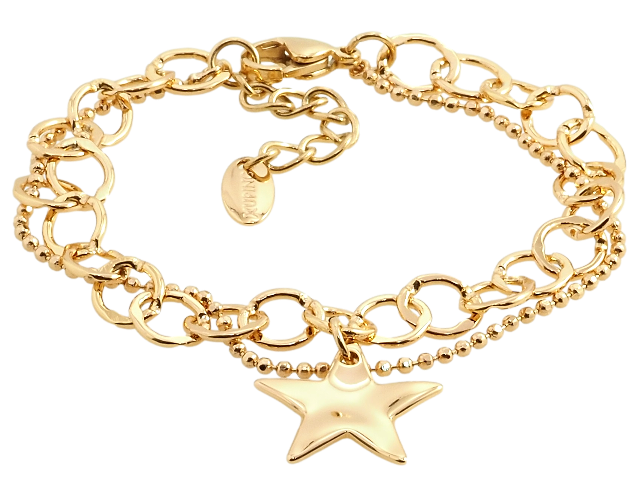 Браслет Xuping Позолота 18K "Две цепочки с подвеской звезда" длина с доп.цепочкой 17-20.5см х 7мм
Браслет Xuping Позолота 18K "Две цепочки с подвеской звезда" длина с доп.цепочкой 17-20.5см х 7мм