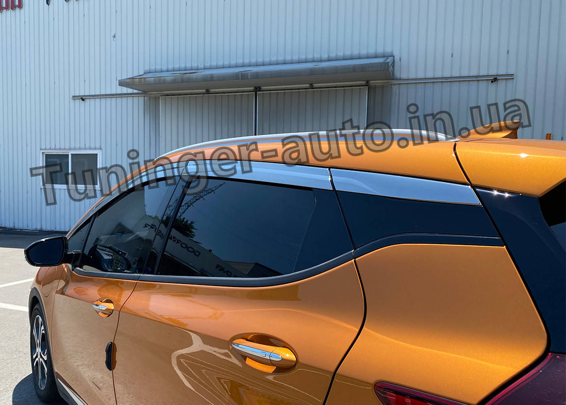 Дефлекторы окон, ветровики хромированные Chevrolet Bolt EV 2016- 8шт. (Autoclover/E039)
Дефлекторы окон, ветровики хромированные Chevrolet Bolt EV 2016- 8шт. (Autoclover/E039)