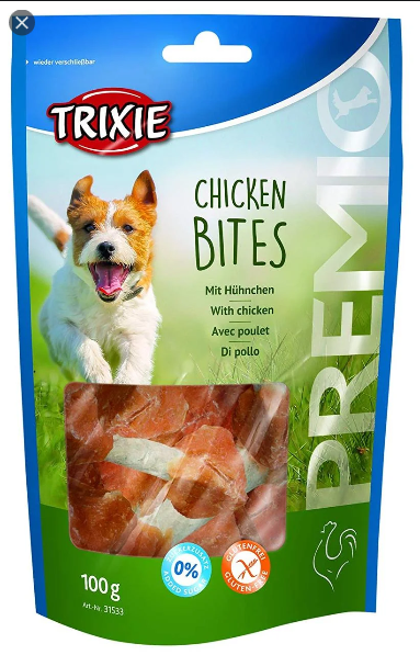Лакомство для собак PREMIO Chicken Bites Trixie кожа с покрытием из курицы 100г (TX-31533)
Лакомство для собак PREMIO Chicken Bites Trixie кожа с покрытием из курицы 100г (TX-31533)