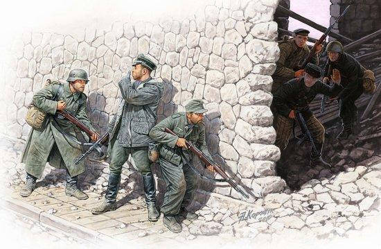 Немецкие горные стрелки и советские морские пехотинцы, весна 1943 г. 1/35 MASTER BOX 3571
Немецкие горные стрелки и советские морские пехотинцы, весна 1943 г. 1/35 MASTER BOX 3571