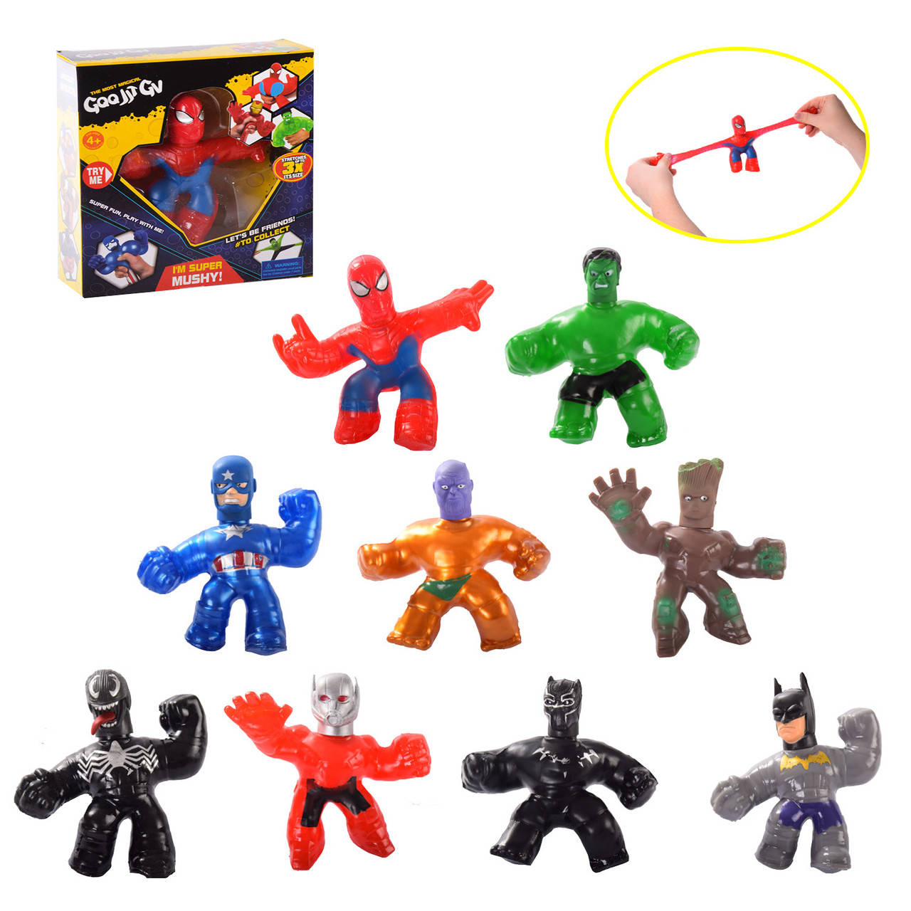 Игрушка антистресс тянучка герои, 9 видов, в кор. – 17*5.5*18.5см, р-р игрушки – 13см /144-2/
Игрушка антистресс тянучка герои, 9 видов, в кор. – 17*5.5*18.5см, р-р игрушки – 13см /144-2/