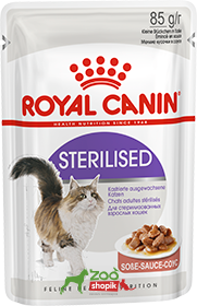 Влажный корм для котов Royal Canin Sterilised Gravy (Роял Канин стерилайз в соусе) 12x85 грамм
Влажный корм для котов Royal Canin Sterilised Gravy (Роял Канин стерилайз в соусе) 12x85 грамм