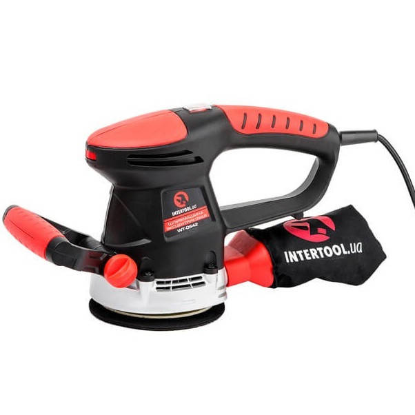 Шлифмашина эксцентриковая, 480 Вт, 4000-14000 об/мин, 125 мм, ход эксцентрика 2.3 мм. INTERTOOL WT-0542
Шлифмашина эксцентриковая, 480 Вт, 4000-14000 об/мин, 125 мм, ход эксцентрика 2.3 мм. INTERTOOL WT-0542