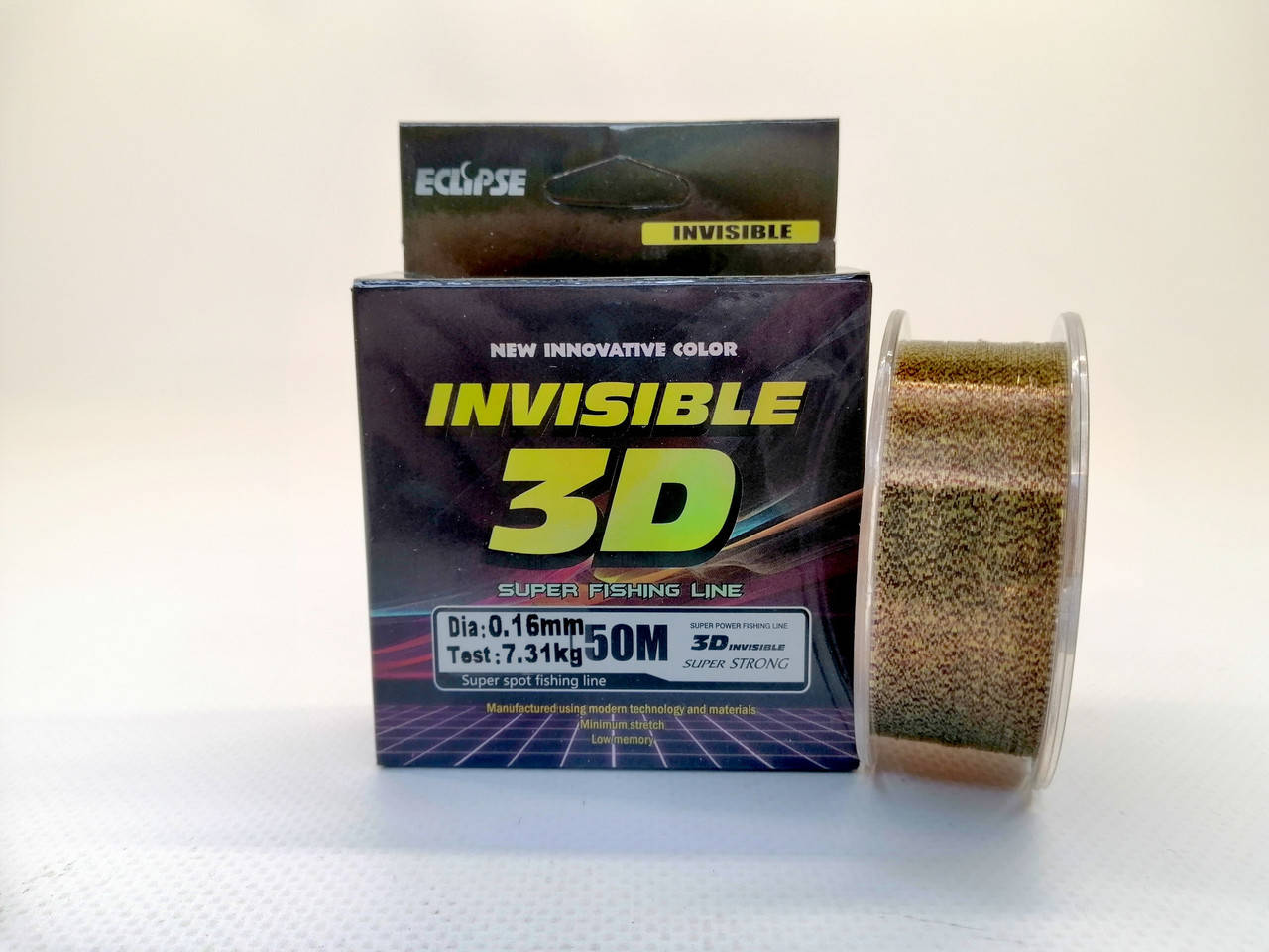 Леска ECLIPSE INVISIBLE 3D 50m 0.16 mm
Леска ECLIPSE INVISIBLE 3D 50m 0.16 mm