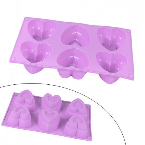 Форма силиконовая для кексов, пирожных, льда, конфет, Сердце
Форма силиконовая для кексов, пирожных, льда, конфет, Сердце