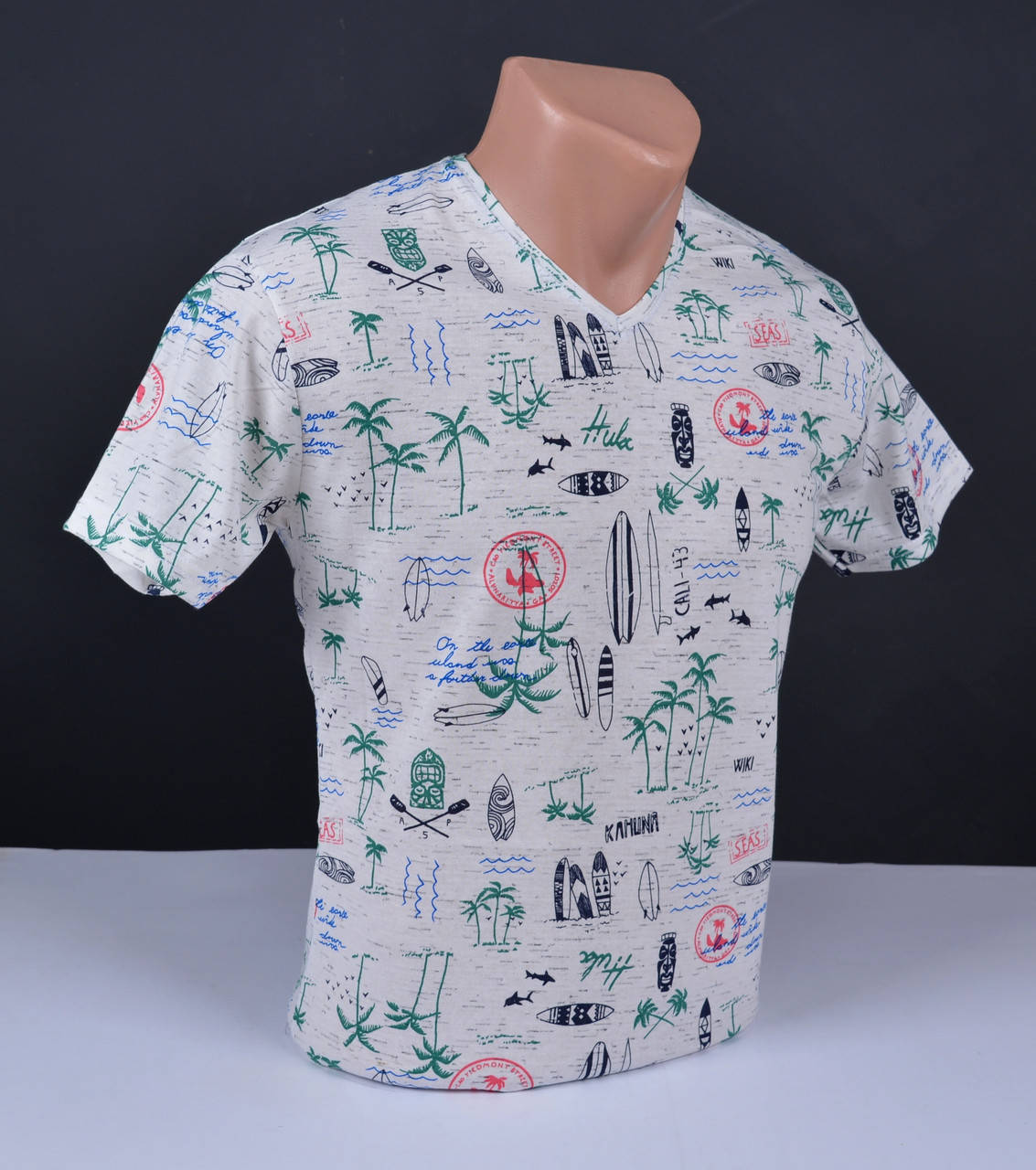 Мужская молодежная футболка c ярким узором 4089 
Мужская молодежная футболка c ярким узором 4089