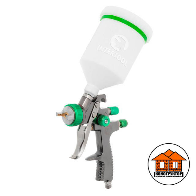 Краскопульт пневматический LVLP GREEN профессиональный, форсунка 1.3 мм, 1.5 бар INTERTOOL PT-0132
Краскопульт пневматический LVLP GREEN профессиональный, форсунка 1.3 мм, 1.5 бар INTERTOOL PT-0132