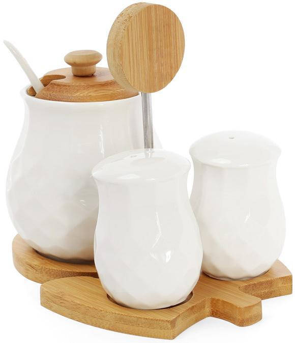 Спецовники сервировочные Ceram-Bamboo 17х12х14см daymart с сахарницей на бамбуковой подставке, Белый
Спецовники сервировочные Ceram-Bamboo 17х12х14см daymart с сахарницей на бамбуковой подставке, Белый