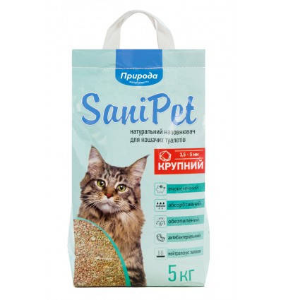 Природа Наполнитель бентонитовый Природа Sani Pet 5 кг крупный
Природа Наполнитель бентонитовый Природа Sani Pet 5 кг крупный