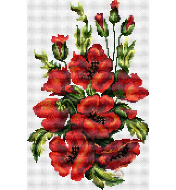 Набор для вышивания крестиком Маки. Размер: 17,8*27,5 см
Набор для вышивания крестиком Маки. Размер: 17,8*27,5 см