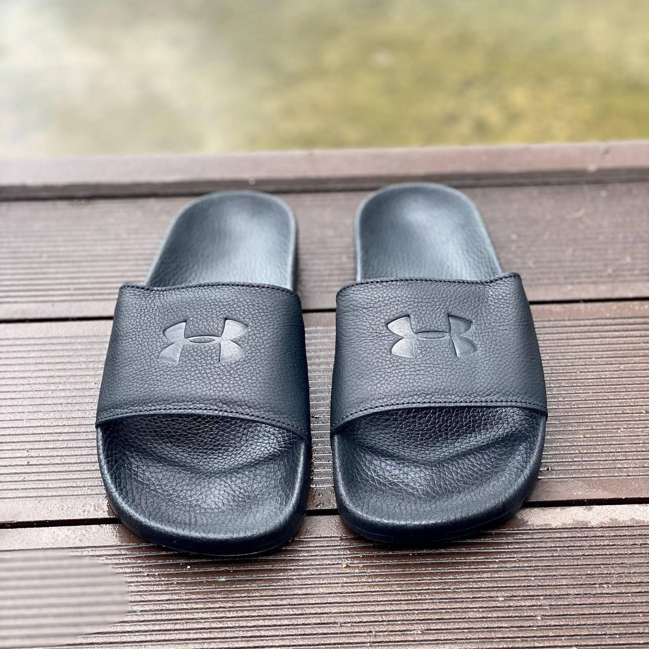Шлепанцы Under Armour мужские натуральная кожа, шлепки андер армур черные, тапки мужские сланцы 42, Черный
Шлепанцы Under Armour мужские натуральная кожа, шлепки андер армур черные, тапки мужские сланцы 42, Черный