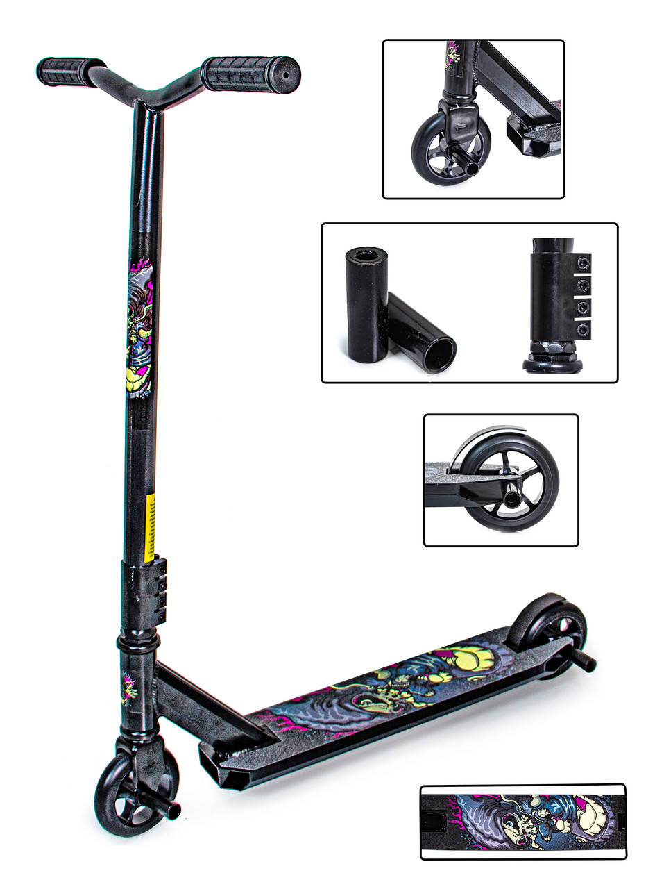 Трюковый самокат Scale Sports Leone 110 mm Черный 
Трюковый самокат Scale Sports Leone 110 mm Черный