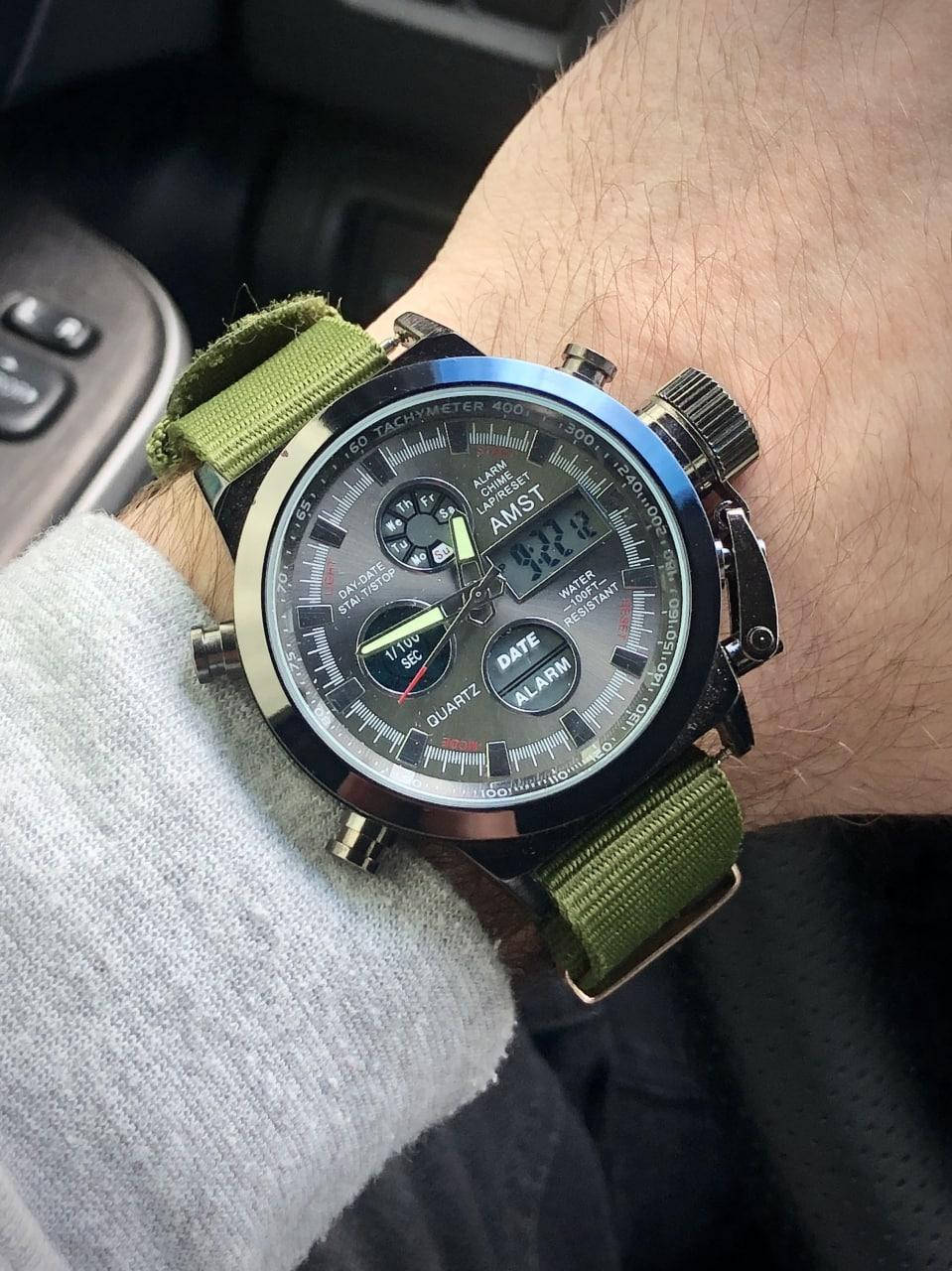 Мужские наручные часы AMST 3003C Black Green Wristband амст черные с тьекстильным зеленым браслетом
Мужские наручные часы AMST 3003C Black Green Wristband амст черные с тьекстильным зеленым браслетом