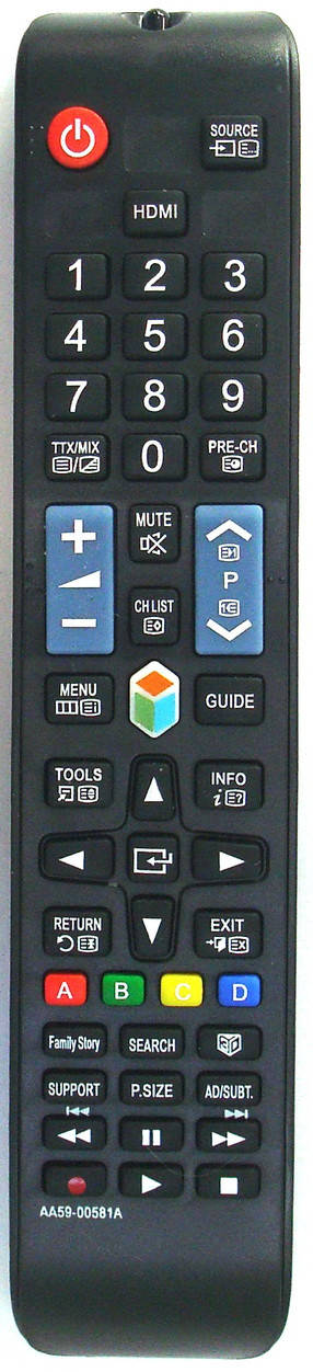 Пульт ДУ для SAMSUNG AA59-00581A 
Пульт ДУ для SAMSUNG AA59-00581A