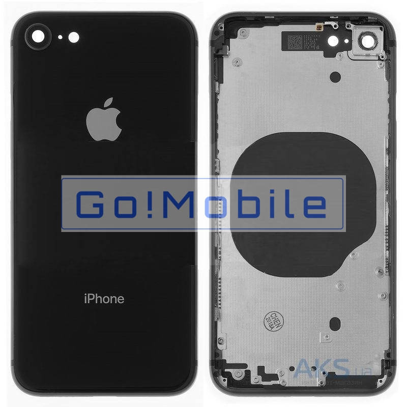Задняя крышка для iPhone 8 (iPhone SE 2020) черная со стеклом камеры оригинал (Китай), Черный
Задняя крышка для iPhone 8 (iPhone SE 2020) черная со стеклом камеры оригинал (Китай), Черный