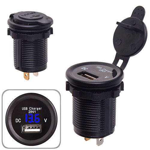 Автомобильное зарядное устройство 1 USB 12-24V врезное в планку + вольтметр (10247 USB-12-24V 2,1A B
Автомобильное зарядное устройство 1 USB 12-24V врезное в планку + вольтметр (10247 USB-12-24V 2,1A B