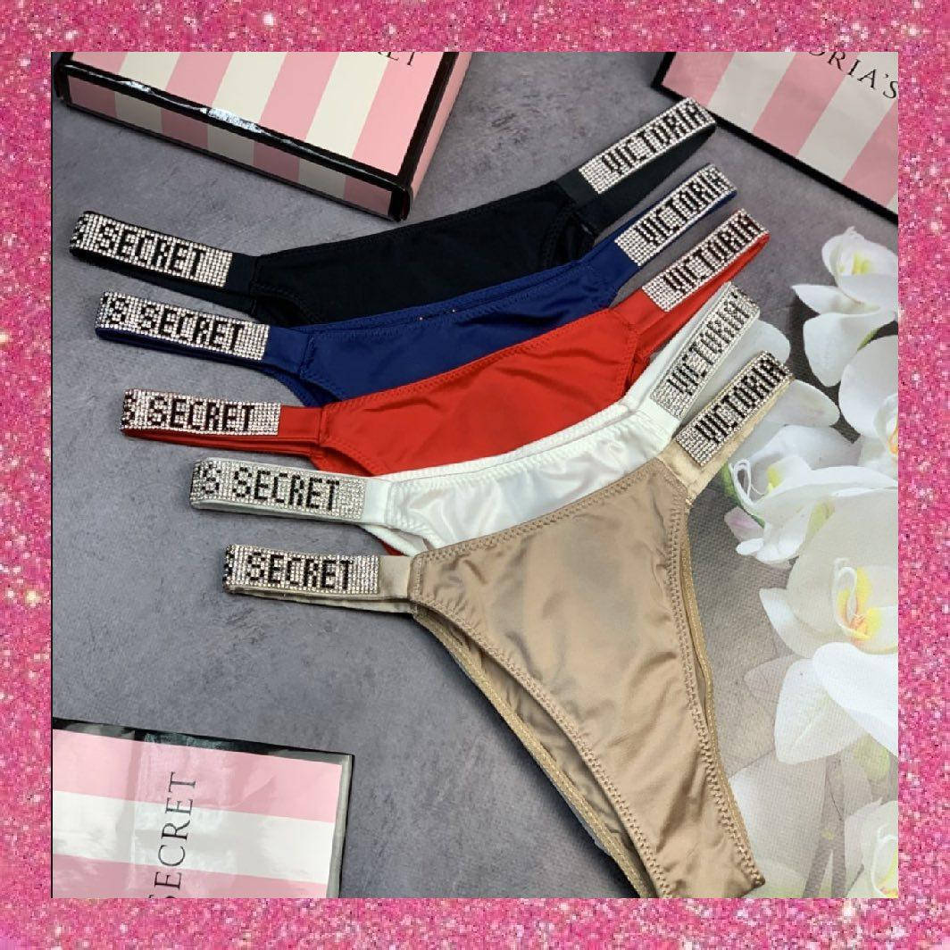 Набор женских трусов Victoria`s Secret Виктория Сикрет со стразами 5 штук Разных цветов, Разные цвета
Набор женских трусов Victoria`s Secret Виктория Сикрет со стразами 5 штук Разных цветов, Разные цвета