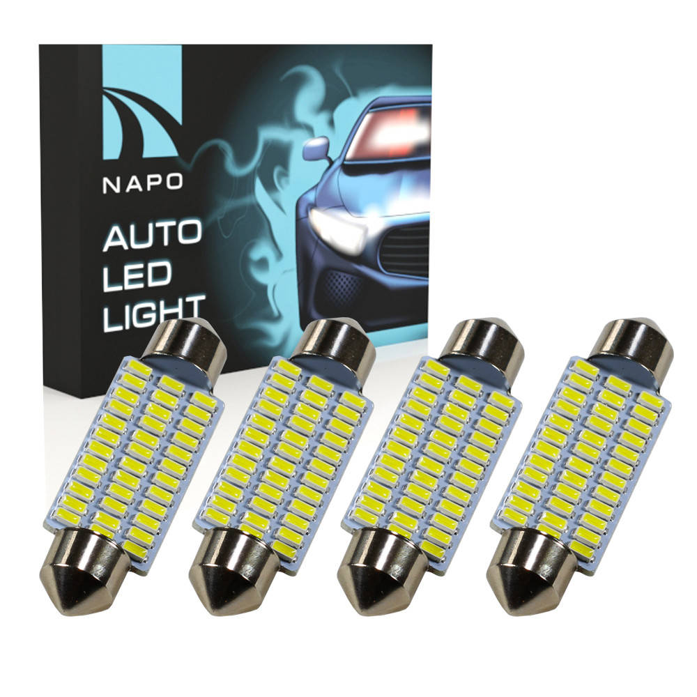 Лампа автомобильная LED SJ-4014-36SMD-41mm комплект 4 шт C5W C10W T11 цвет свечения белый
Лампа автомобильная LED SJ-4014-36SMD-41mm комплект 4 шт C5W C10W T11 цвет свечения белый