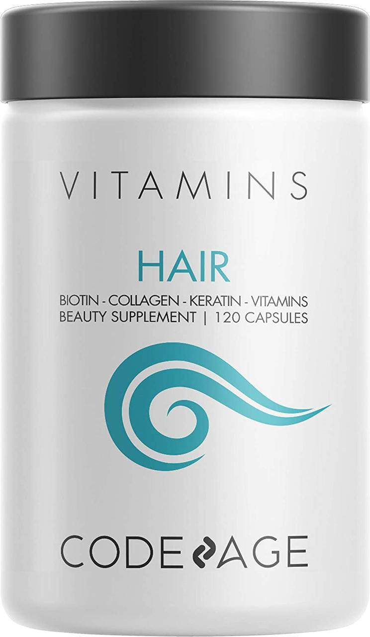CodeAge Hair Vitamins / Витамины для волос 120 капсул 
CodeAge Hair Vitamins / Витамины для волос 120 капсул