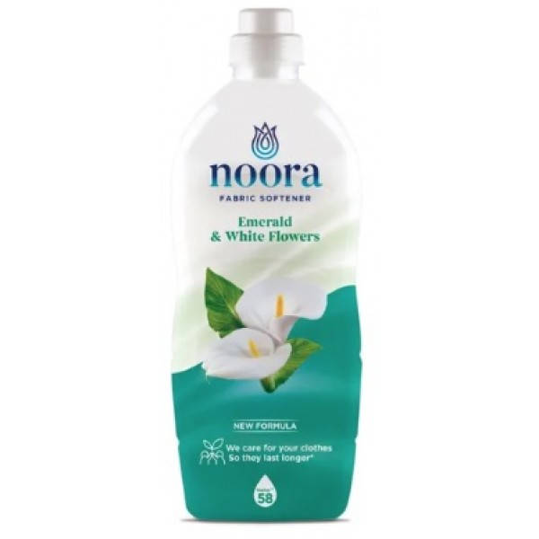 Кондиционер для белья Noora Emerald & White Flowers Изумруд и белые цветы, 928 мл (58 стирок)
Кондиционер для белья Noora Emerald & White Flowers Изумруд и белые цветы, 928 мл (58 стирок)