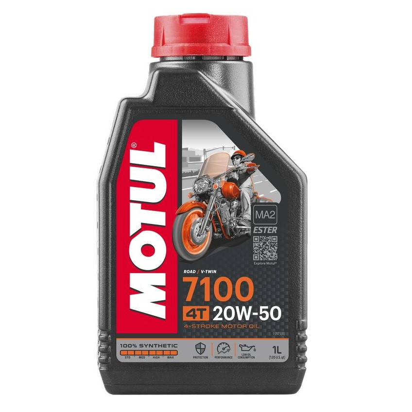 Масло для 4-х тактных двигателей 100% синтетическое эстеровое MOTUL 7100 4T SAE 20W50 1 л (104103/836411)
Масло для 4-х тактных двигателей 100% синтетическое эстеровое MOTUL 7100 4T SAE 20W50 1 л (104103/836411)