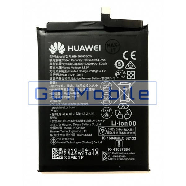 Аккумулятор для HB436486ECW Huawei Mate 20 Pro, Mate 10, Mate 20, P20 Pro, Honor 20 Pro оригинал (Китай)
Аккумулятор для HB436486ECW Huawei Mate 20 Pro, Mate 10, Mate 20, P20 Pro, Honor 20 Pro оригинал (Китай)