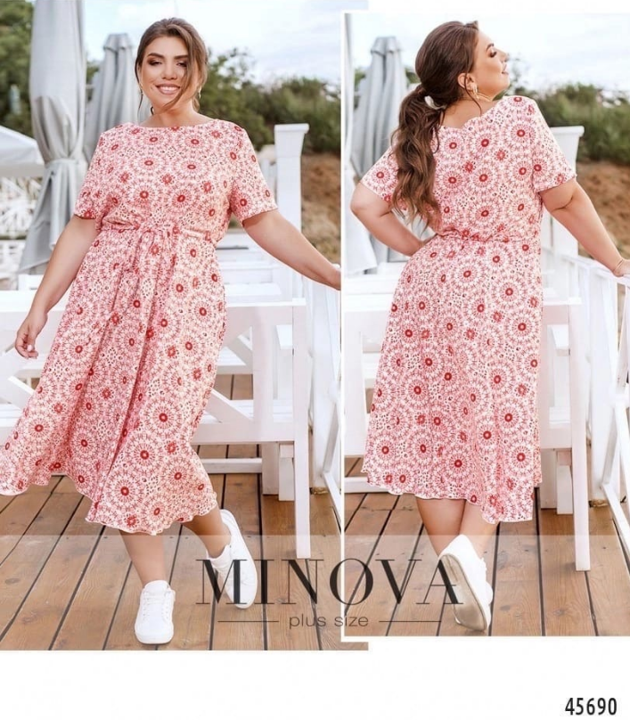 Летнее женское платье красного цвета батал Украина Размеры: 50-52, 54-56 
Летнее женское платье красного цвета батал Украина Размеры: 50-52, 54-56