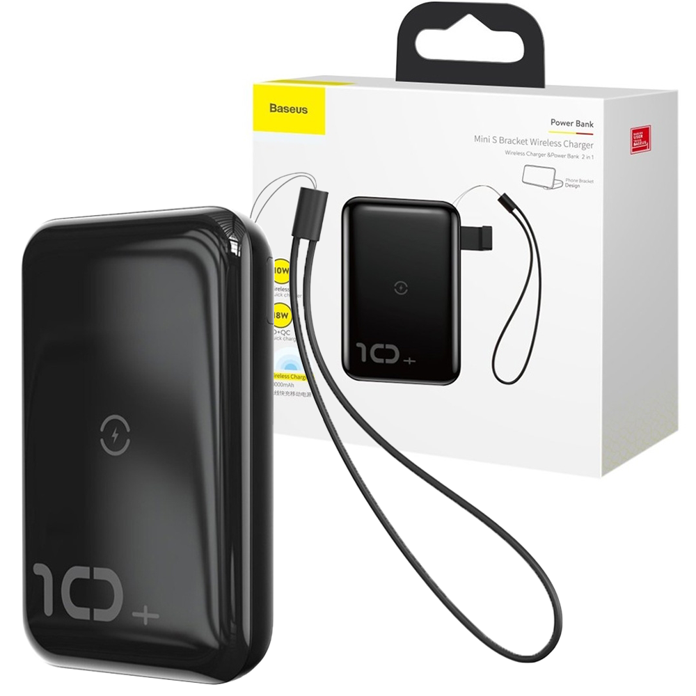 Повербанк с беспроводной зарядкой Baseus Mini S Bracket Wireless Charge 10000mAh 18W Black (PPXFF10W-01)
Повербанк с беспроводной зарядкой Baseus Mini S Bracket Wireless Charge 10000mAh 18W Black (PPXFF10W-01)