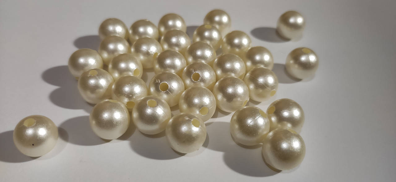 Жемчуг бусины пластик Ø14 мм (≈10 шт ), Белый
Жемчуг бусины пластик Ø14 мм (≈10 шт ), Белый