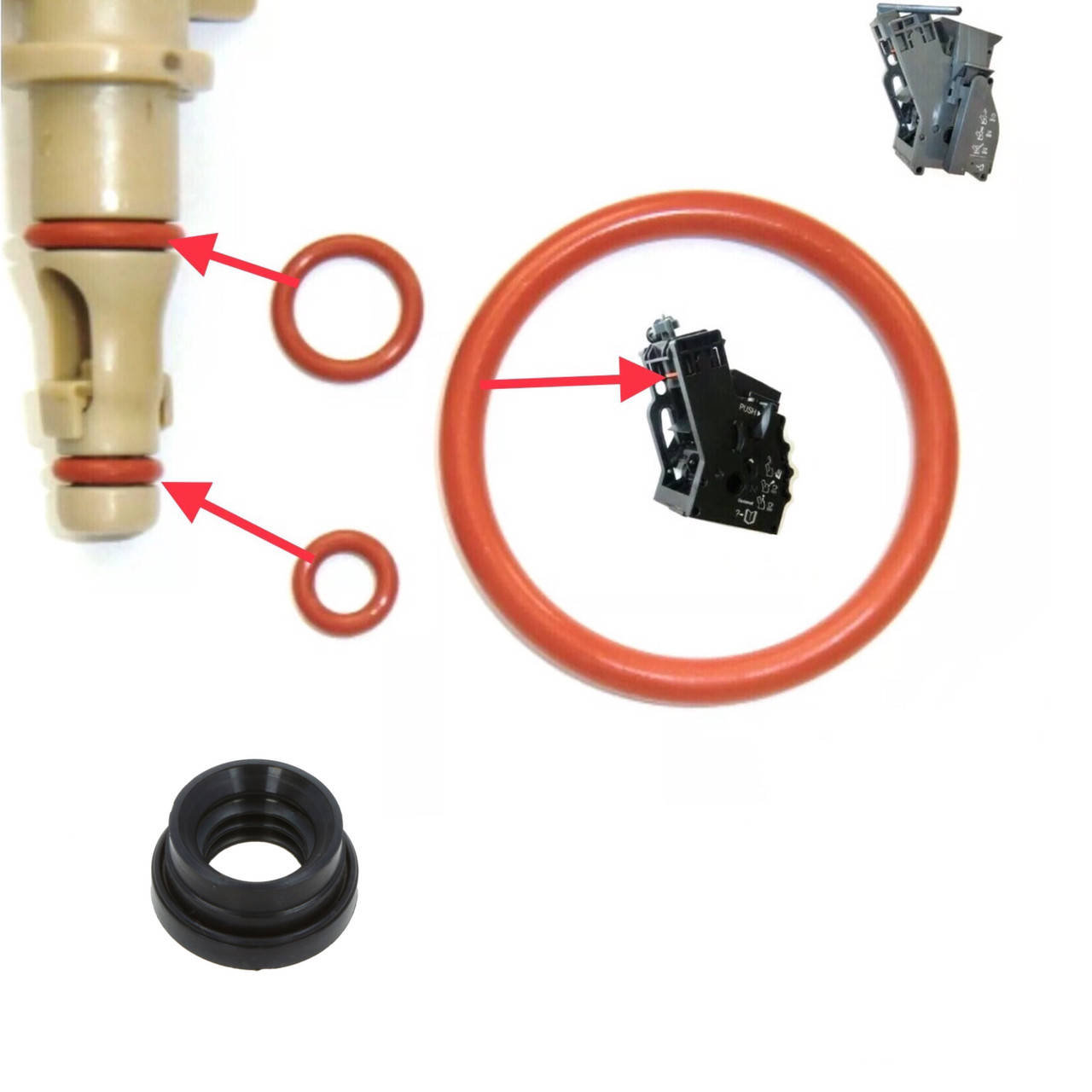 Ремкомплект прокладок заварного блока и бункера воды кофемашины Gaddia 
Ремкомплект прокладок заварного блока и бункера воды кофемашины Gaddia