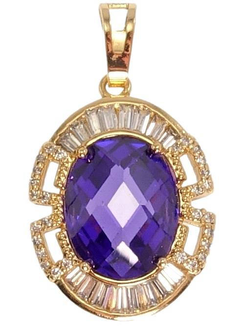 Кулон Xuping Позолота 18K "Фиолетовый Овальный Кристалл в Оправе с Комбинированным Узором"
Кулон Xuping Позолота 18K "Фиолетовый Овальный Кристалл в Оправе с Комбинированным Узором"