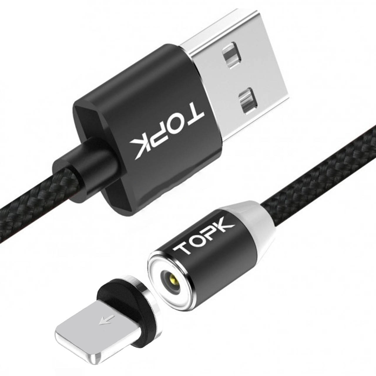 Магнитный кабель для зарядки Topk USB 1m 2.4A 360° (TK17i-VER2) Llightning Black для iPhone, Черный
Магнитный кабель для зарядки Topk USB 1m 2.4A 360° (TK17i-VER2) Llightning Black для iPhone, Черный