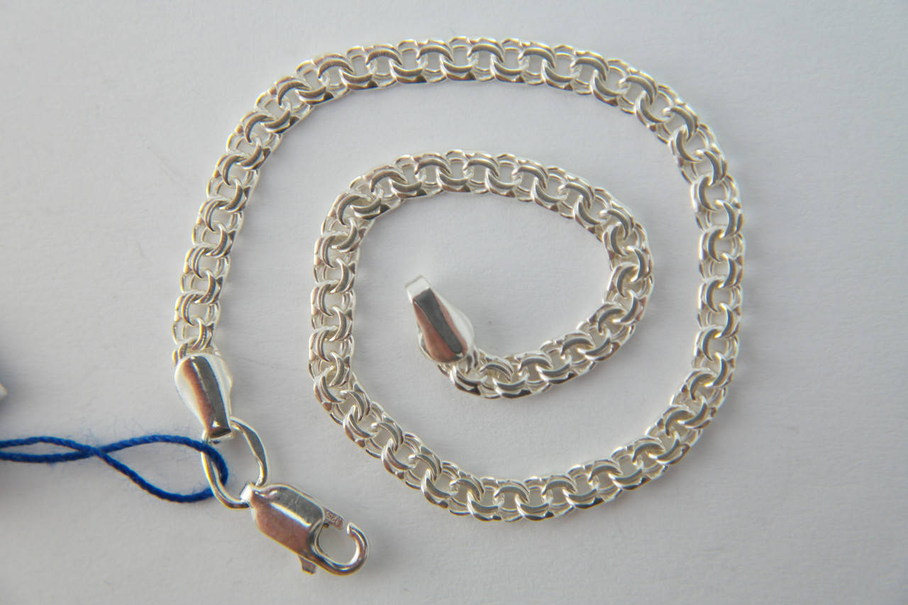 Браслет серебряный - плетение Бисмарк
Браслет серебряный - плетение Бисмарк