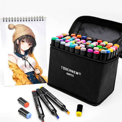 Скетч маркеры Touch Qiuci на спиртовой основе 60 штук черный корпус в сумке
Скетч маркеры Touch Qiuci на спиртовой основе 60 штук черный корпус в сумке