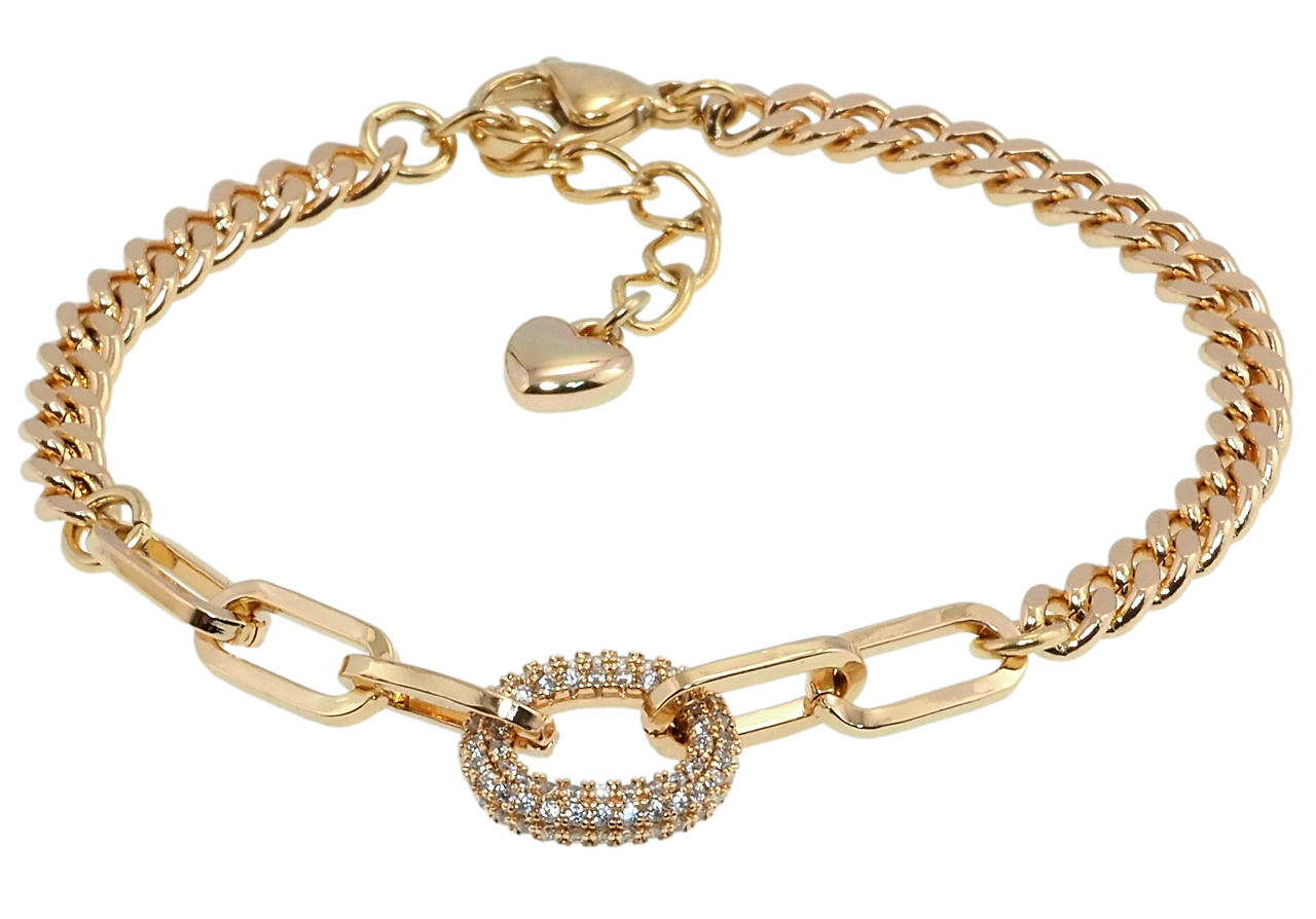 Браслет Xuping Позолота 18K "Комбинированное плетение" длина с доп.цепочкой 17-20см х 4-5мм
Браслет Xuping Позолота 18K "Комбинированное плетение" длина с доп.цепочкой 17-20см х 4-5мм