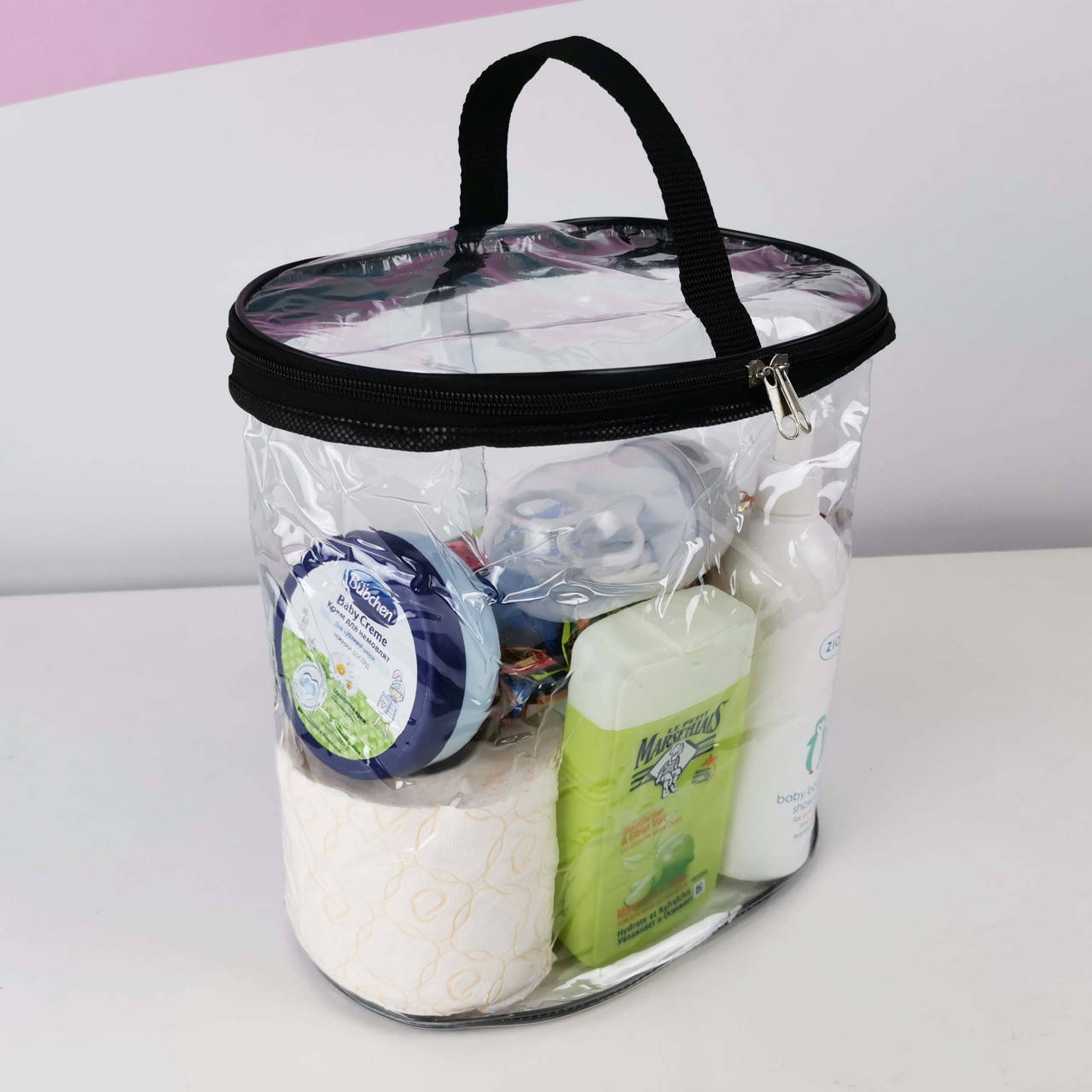 Прозрачная сумка-косметичка в роддом/для медикаментов/для игрушек, Черный
Прозрачная сумка-косметичка в роддом/для медикаментов/для игрушек, Черный