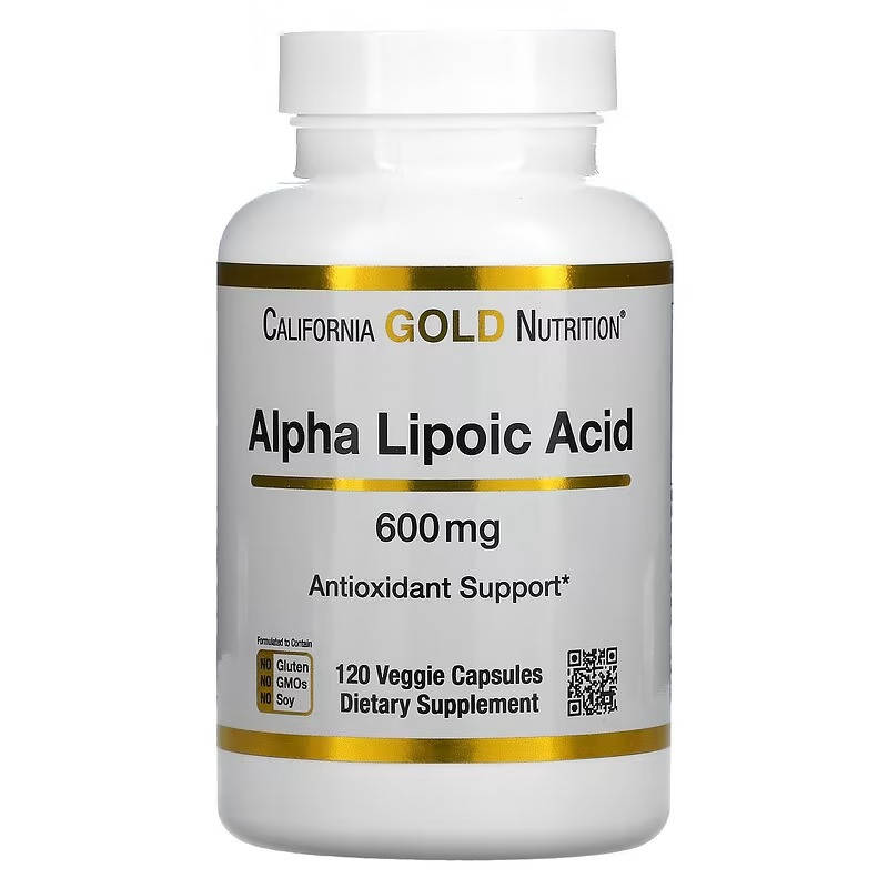 Альфа-липоевая кислота California GOLD Nutrition "Alpha Lipoic Acid" 600 мг (120 капсул)
Альфа-липоевая кислота California GOLD Nutrition "Alpha Lipoic Acid" 600 мг (120 капсул)