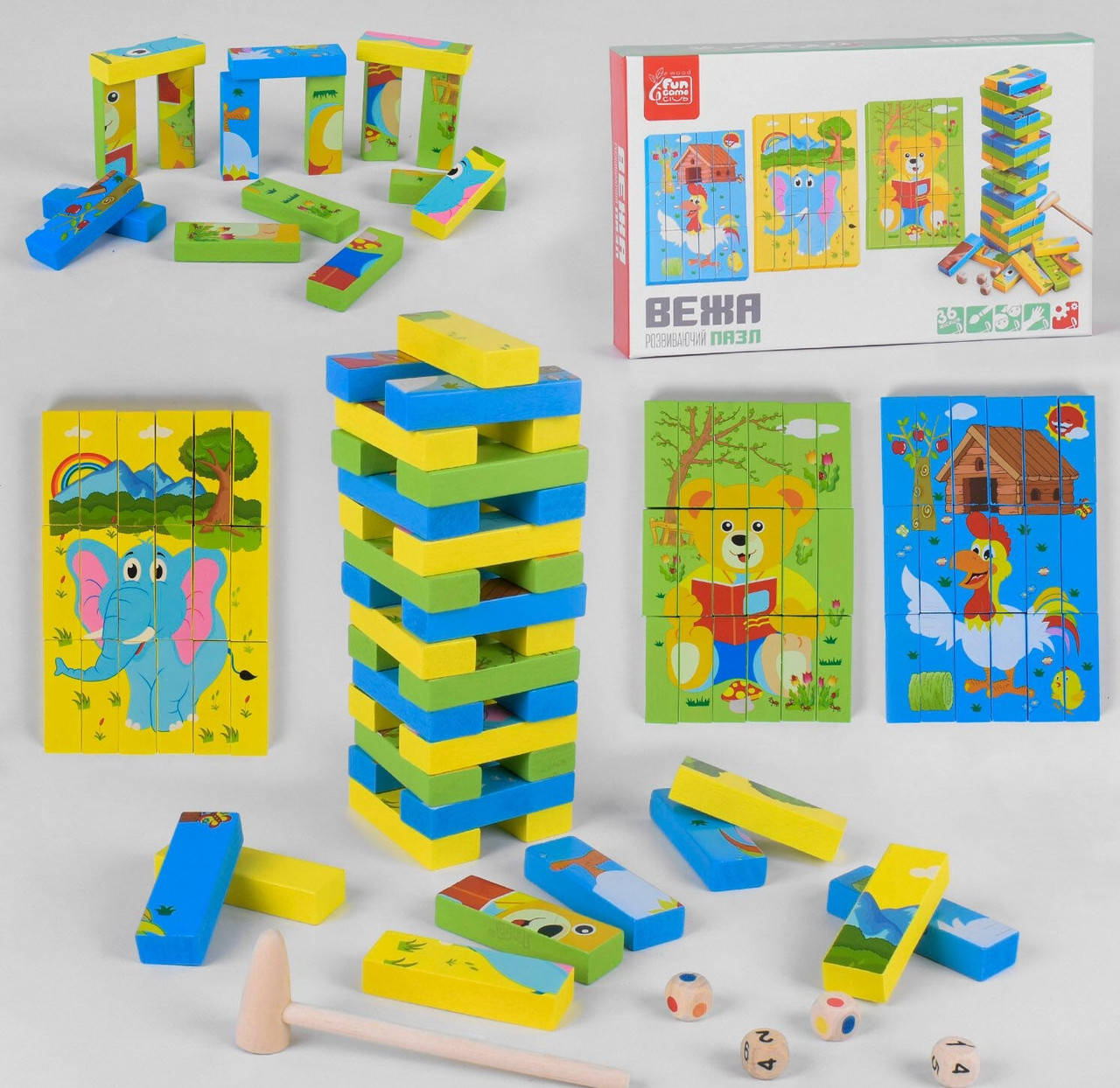 Детская настольная игра Дженга (Jenga Джанга) пазл с картинками Деревянная развивающая игрушка Башня для детей
Детская настольная игра Дженга (Jenga Джанга) пазл с картинками Деревянная развивающая игрушка Башня для детей