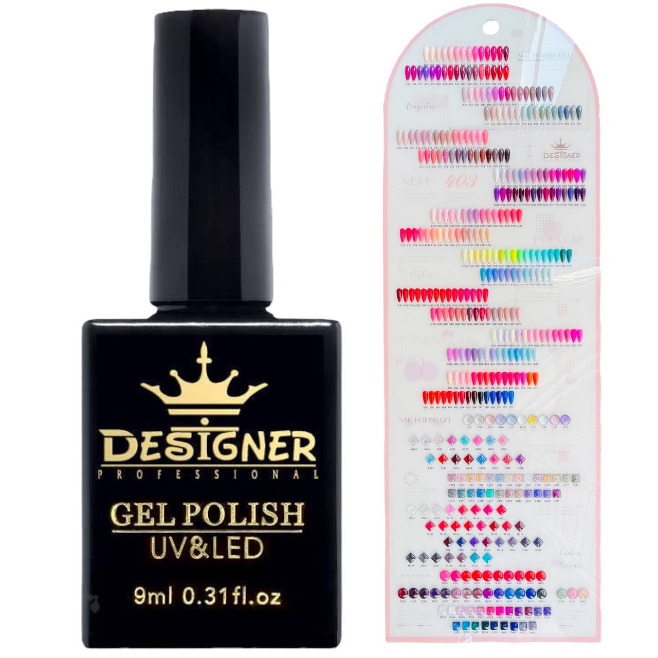 Цветной гель-лак Designer Professional (Дизайнер Профессионал) для маникюра и педикюра, 9 мл.
Цветной гель-лак Designer Professional (Дизайнер Профессионал) для маникюра и педикюра, 9 мл.