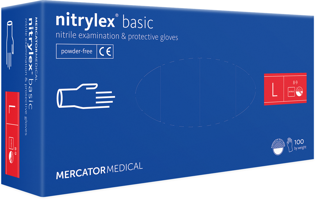 NITRYLEX® BASIC перчатки нитриловые нестерильные неприпудренные, (100 шт. в пачке) ( S, M, L, XL), Фиолетовый
NITRYLEX® BASIC перчатки нитриловые нестерильные неприпудренные, (100 шт. в пачке) ( S, M, L, XL), Фиолетовый