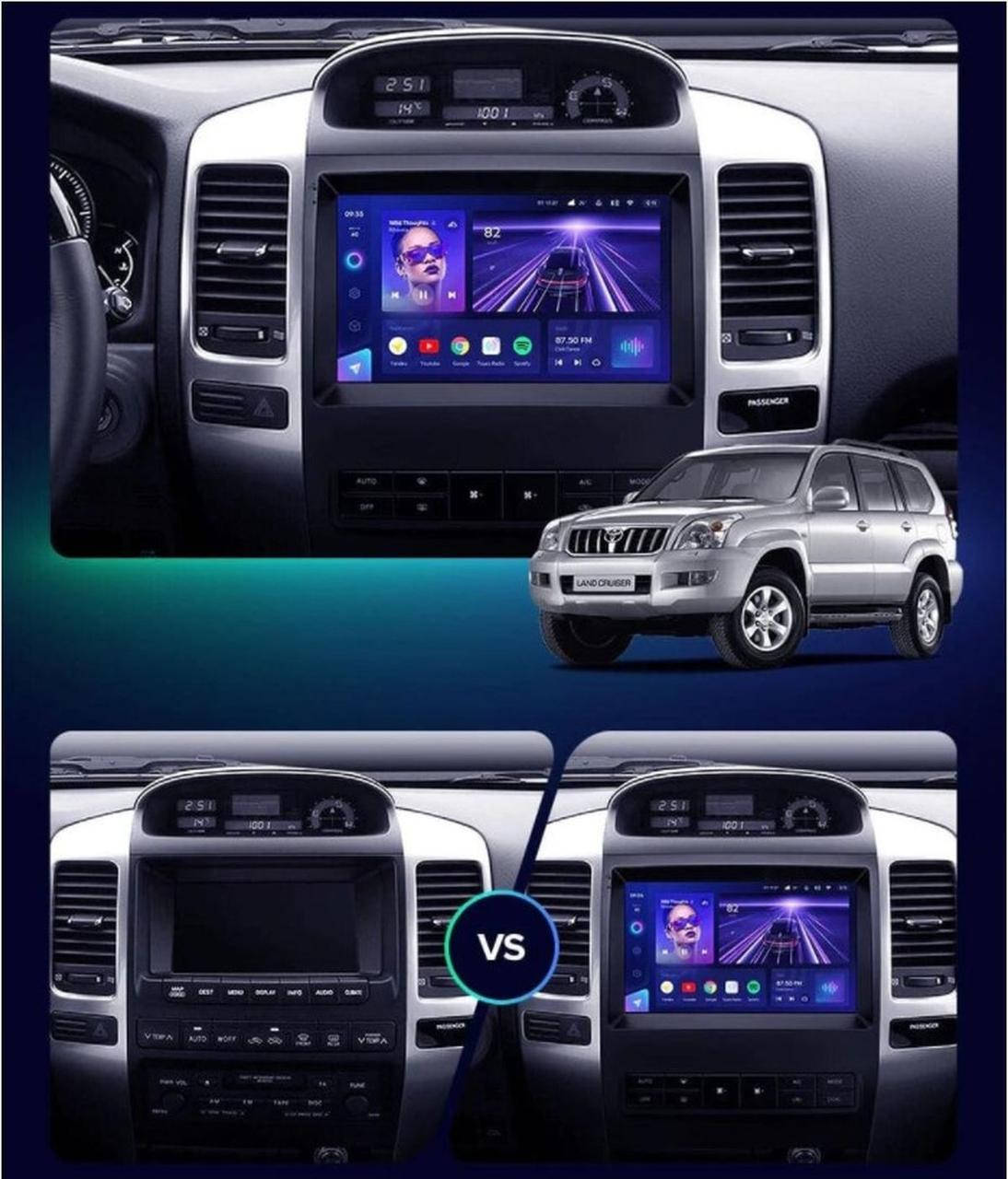 Штатная Android Магнитола на Toyota Land Cruiser Prado 2004-2008 Model 3G-WiFi-solution
Штатная Android Магнитола на Toyota Land Cruiser Prado 2004-2008 Model 3G-WiFi-solution