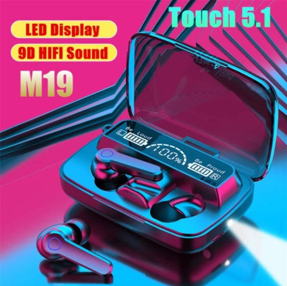 Беспроводные наушники M19 HD Stereo Heavy Bass TWS Bluetooth сенсорные блютуз наушники, Черный
Беспроводные наушники M19 HD Stereo Heavy Bass TWS Bluetooth сенсорные блютуз наушники, Черный