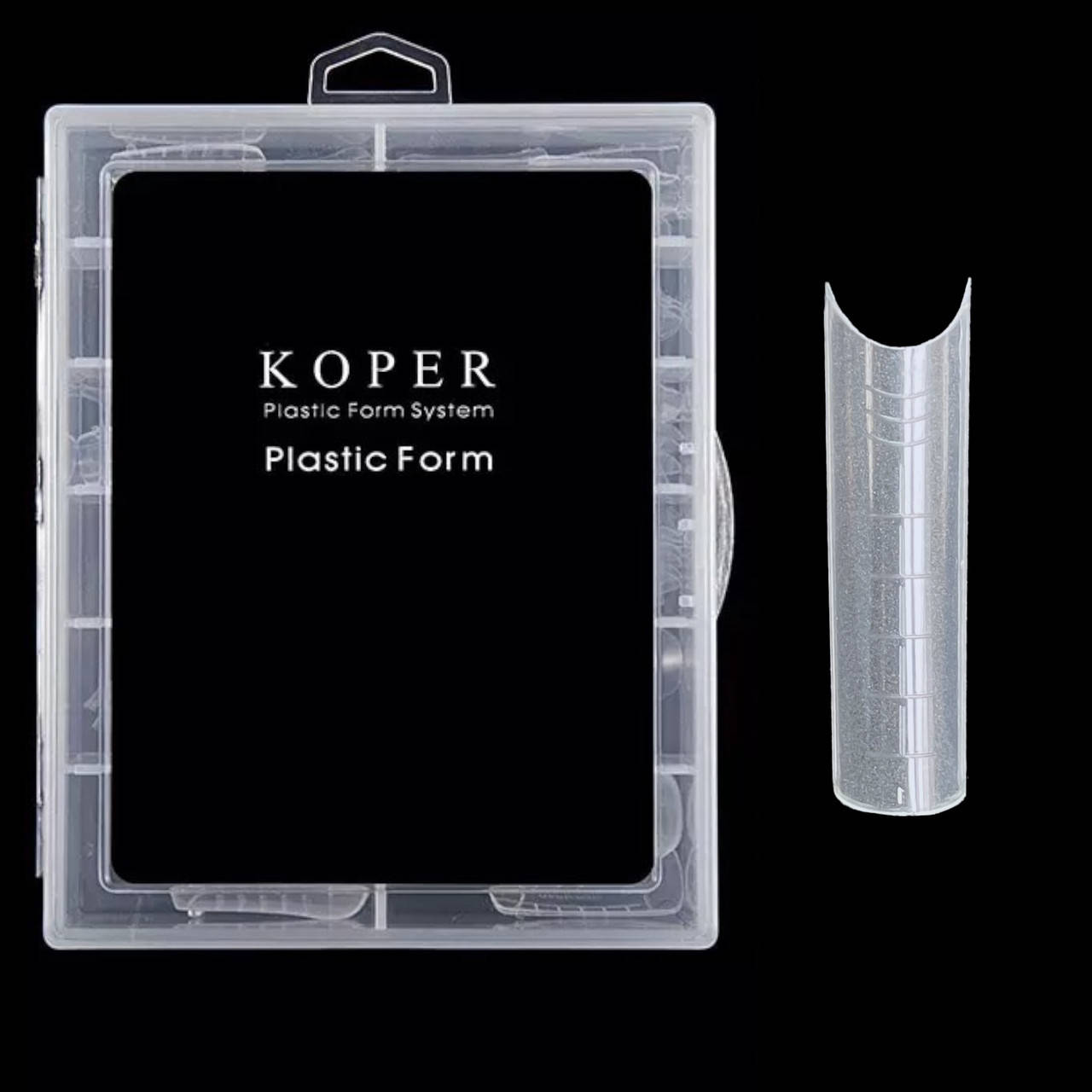 Верхние формы для наращивания ногтей KOPER в контейнере, 120 шт./уп. Арка №88, Прозрачный
Верхние формы для наращивания ногтей KOPER в контейнере, 120 шт./уп. Арка №88, Прозрачный